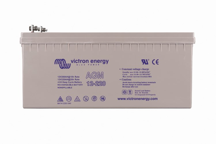 Victron 12V 220Ah AGM Deep Cycle Batteri.